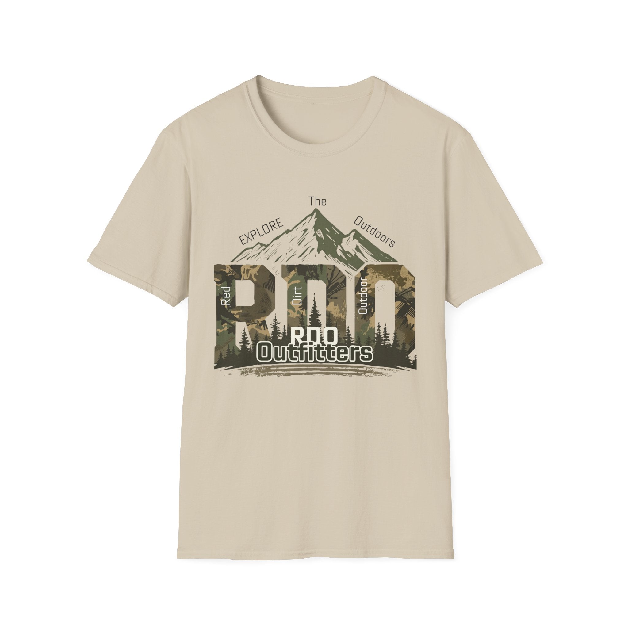Pro Outfitters Camo Mountain T-Shirt — Explore the Outdoors Graphic Tee