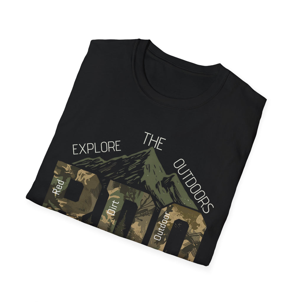 Pro Outfitters Camo Mountain T-Shirt — Explore the Outdoors Graphic Tee