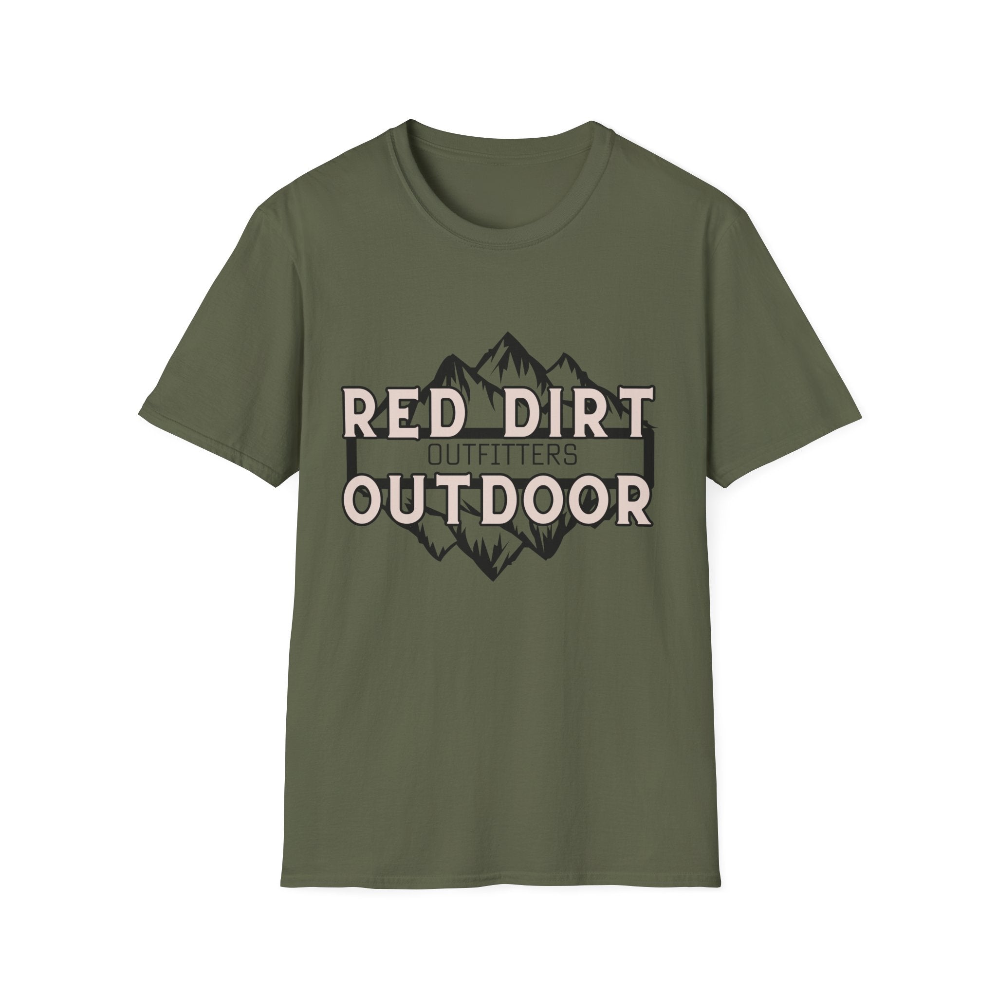 Outdoor T-Shirt — “Red Dirt Outdoor Outfitters” Mountain Graphic