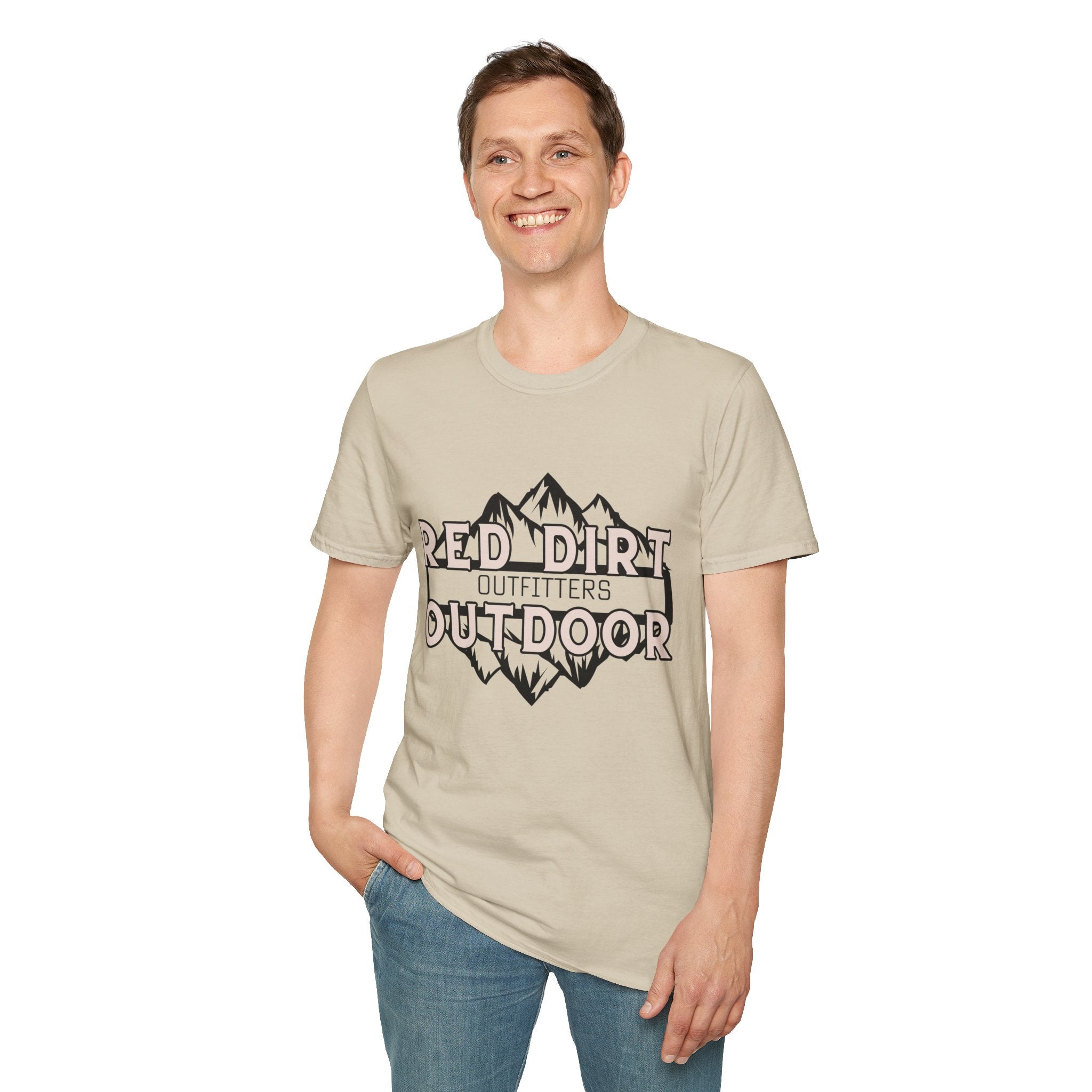 Outdoor T-Shirt — “Red Dirt Outdoor Outfitters” Mountain Graphic