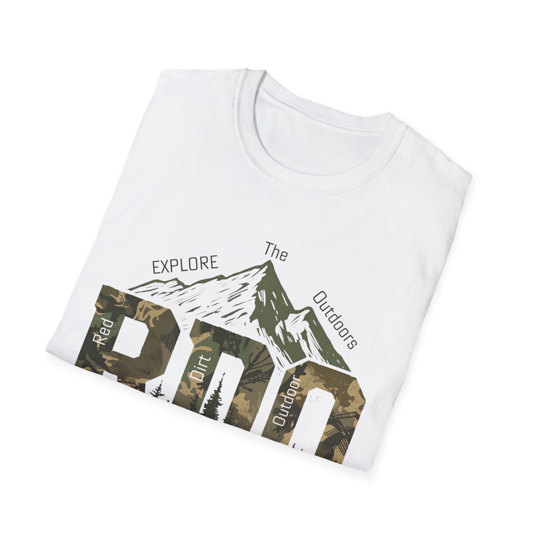 Pro Outfitters Camo Mountain T-Shirt — Explore the Outdoors Graphic Tee