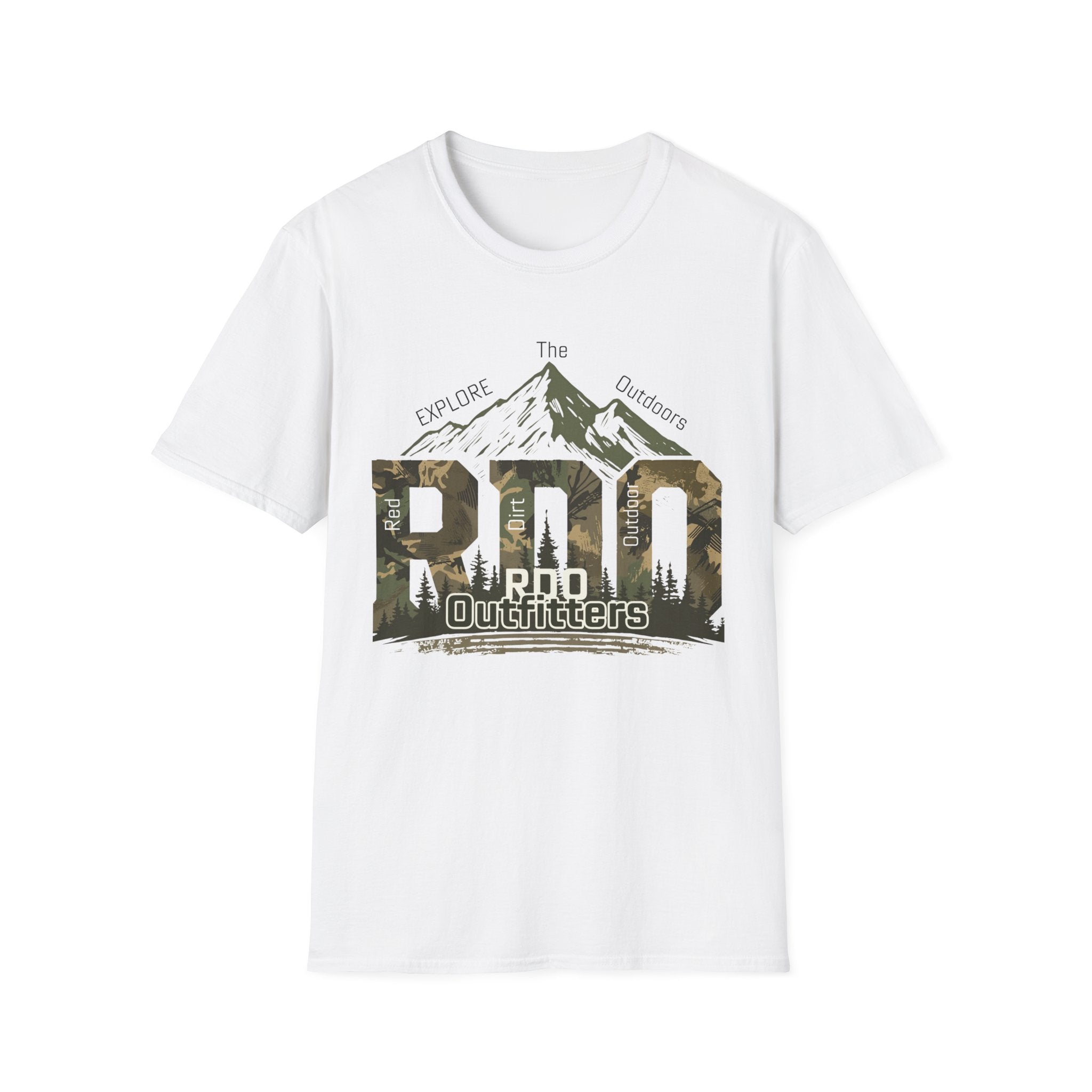 Pro Outfitters Camo Mountain T-Shirt — Explore the Outdoors Graphic Tee