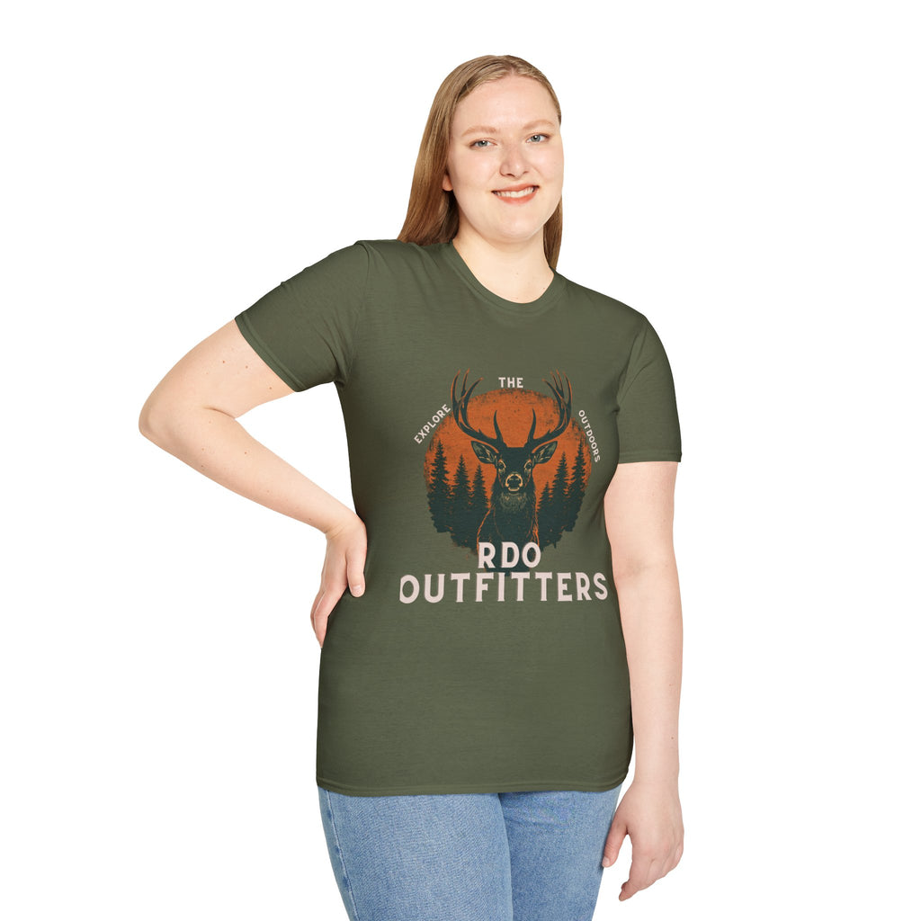 RDO Outfitters Deer Tee — "EXPLORE THE OUTDOORS" Graphic T-Shirt