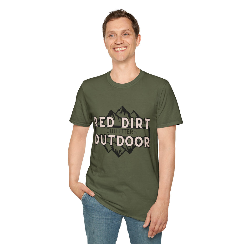 Outdoor T-Shirt — “Red Dirt Outdoor Outfitters” Mountain Graphic