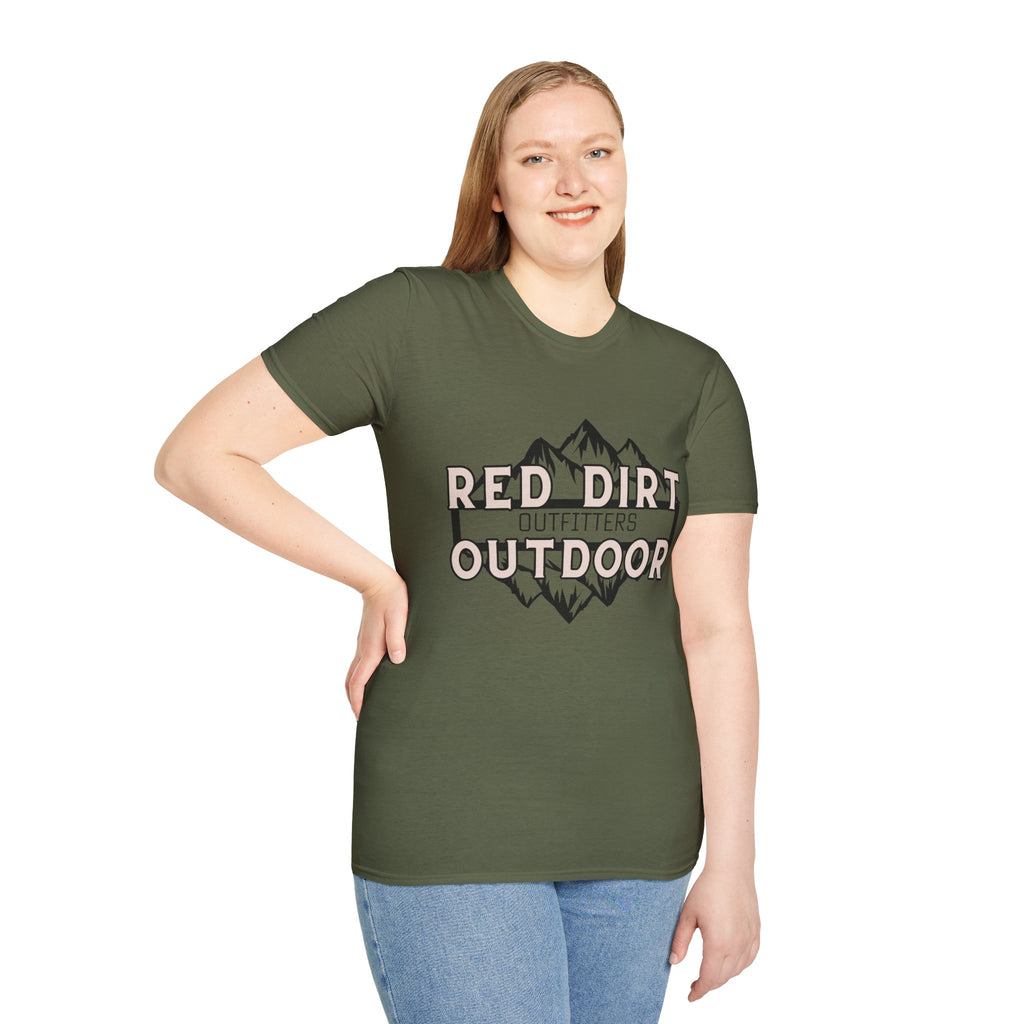 Outdoor T-Shirt — “Red Dirt Outdoor Outfitters” Mountain Graphic