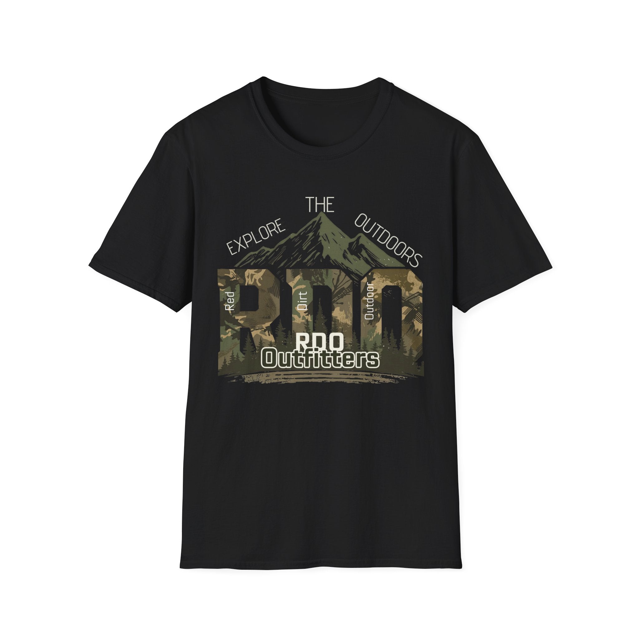 Pro Outfitters Camo Mountain T-Shirt — Explore the Outdoors Graphic Tee