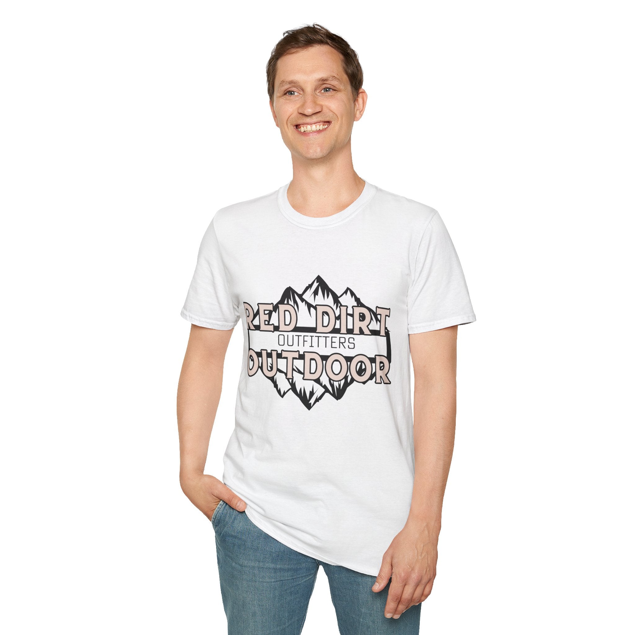 Outdoor T-Shirt — “Red Dirt Outdoor Outfitters” Mountain Graphic