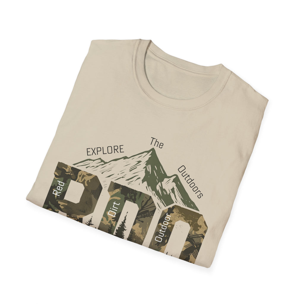 Pro Outfitters Camo Mountain T-Shirt — Explore the Outdoors Graphic Tee