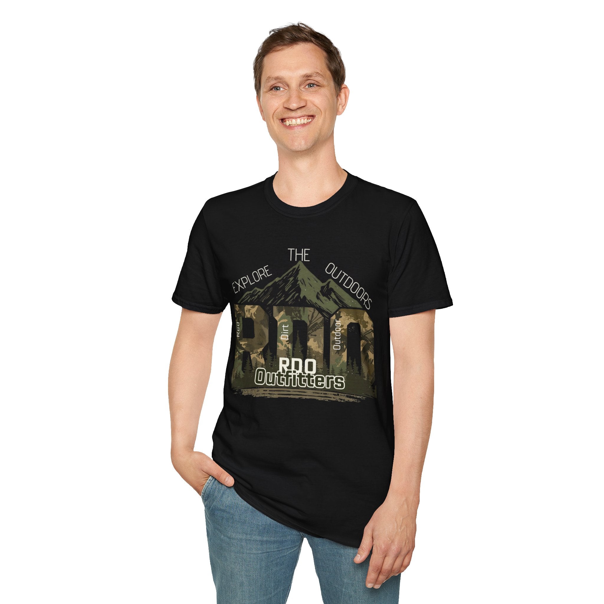Pro Outfitters Camo Mountain T-Shirt — Explore the Outdoors Graphic Tee
